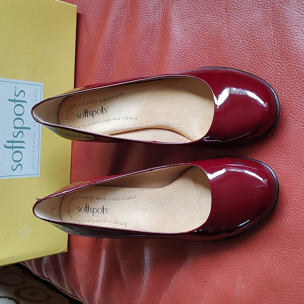 Deep Red Patient Leather Pumps